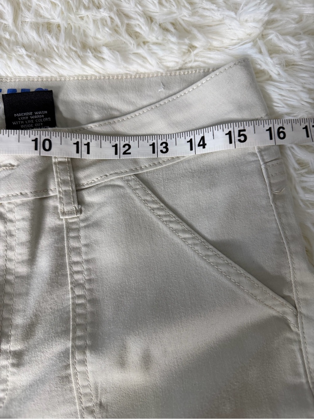VIP Women's Straight Leg cargo Khaki Jeans with pockets - Picture 8 of 10